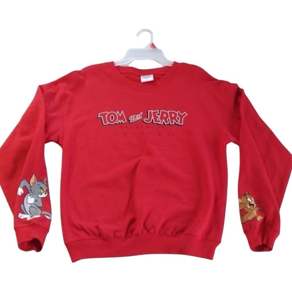 Women's Tom & Jerry Graphic Sweatshirt Shirt Top Size S